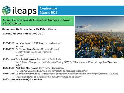 Un interessante incontro sulle Foreste Urbane e i Servizi Ecosistemici promosso da ILEAPS